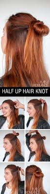 90s Inspired Hairstyle Tutorial The Half Up Hair Knot Hair Romance Grunge Hair Hair Styles Hair Tutorial