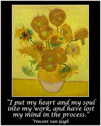 Van gogh quotes about flowers. Van Gogh Motivational Quotes Sunflowers Duvet Cover For Sale By Jose A Gonzalez Jr