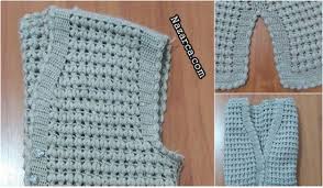 Tigla Buyuk Beden 46 48 Beden Orme Yelek Nazarca Com Orgu Krose Sapka Yelek