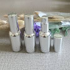 Empty Luxury Silver 1 Ounce Fine Mist Spray Bottle For Perfume Wholesale 100pcs Bulk 30ml Glass Fine Mist Spray Bottle Glass Spray Bottle Glass Perfume Bottle