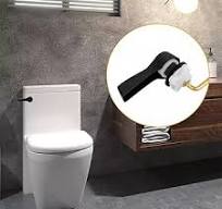 Lioaeust Maniglia di scarico per WC, accessorio per serbatoio WC, maniglia  di ricambio per sciacquone, montaggio frontale, colore nero : Amazon.it: ...