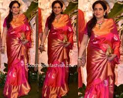 Viralbollywood entertainment private limited website. Rashmi Thackeray In A Pink Kanjeevaram Saree South India Fashion Saree Kanjivaram Sarees Silk Saree Designs