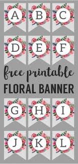 Free printable letters like santa letter templates and printable alphabet. Floral Alphabet Banner Letters Free Printable Paper Trail Design Birthday Banner Free Printable Banner Letters Free Printable Alphabet Letters