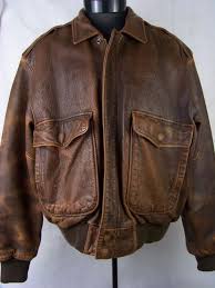 Mirage Brown Leather Bomber Jacket Distressed Mens Size 44 Vintage Leather Bomber Jacket Brown Leather Bomber Jacket Leather Jacket Style
