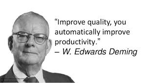 Improve Quality You Automatically Improve Productivity W Edwards Quality Quotes Work Quotes Improvement Quotes