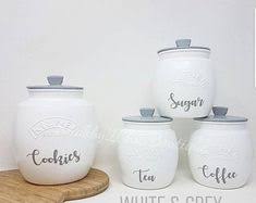 See more ideas about tea and coffee canisters, coffee canister, canisters. 57 Tea Coffee Sugar Canisters Ideas Tea Coffee Sugar Canisters Sugar Canister Canisters