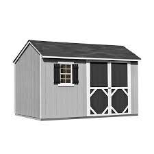 Rubbermaid large plastic vertical resin weather resistant storage shed, bike shed, lawn mover storage, 5 x 6 feet, sandstone. Heartland 12 Ft X 8 Ft Stratford Saltbox Engineered Wood Storage Shed In The Wood Storage Sheds Department At Lowes Com