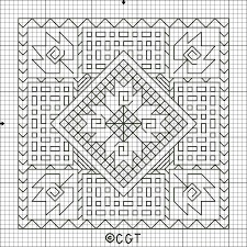You can do the same thing today with these delightful blackwork embroidery patterns. Free Maple Leaf Quilt Block Inspired Patterns Free Printable Charts Blackwork Patterns Blackwork Designs Blackwork Cross Stitch