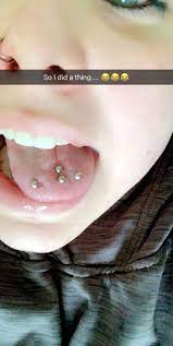 Multiple Multi Tongue Piercing