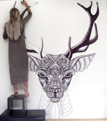 Majestic Animal Illustrations Hand Drawn With Intricately Hypnotizing Patterns Animal Wall Painting Animal Drawings Taurus Art