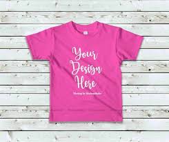 Free Kids Pink T Shirt Mockup Children American Apparel 2105 Blank Psd Free Psd Mockups Templates Mockup Free Psd Shirt Mockup