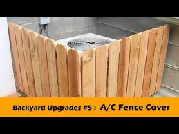 Hvac Heat Pump Air Conditioner Fence Diy Cover Backyard Upgrades 5 Youtube