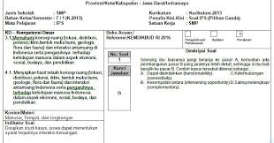 Contoh Kartu Soal Smk Kurikulum 2013 Guru Ilmu Sosial