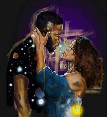 Sign up for the ebony newsletter. The Purple Crown Project True Love Does Not Hurt Black Love Artwork Black Art Painting Black Couple Art