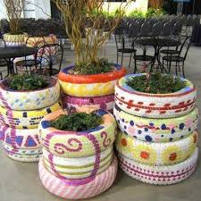 Pin By Alba Mery Guevara Velasquez On Gardening Tire Garden Recycled Tyres Garden Painted Tires