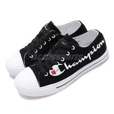 Details About Champion Cp Sailcloth Black White Red Women Casual Shoes Sneakers 83 2220211