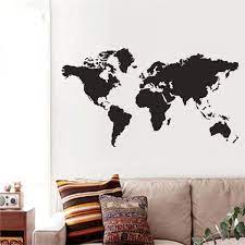 World Map Wall Sticker For Living Room Or Bedroom Vinyl Wall Design Sticker Vinyl Sticker Furniture Car Wall Stickers Living Room Wall Sticker Wall Design