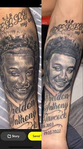 Perfect tattoo for a cat lover's boy