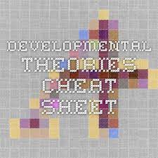 Developmental Theories Cheat Sheet Cheating Msw Sheet