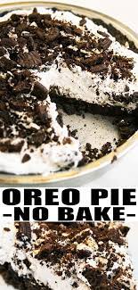 No Bake Oreo Pie Recipe Quick Easy Homemade With Simple Ingredients A Crunchy Chocolate Oreo Pi Oreo Pie Recipes Dessert Recipes Easy Quick Dessert Recipes