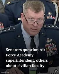 After the Secretary of Defense Pete Hegseth called for more service members  to teach at the military academies, senators closely questioned the  schools' superintendents about their civilian faculty at a hearing this