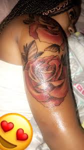 Rose Shoulder Tattoo Shoulder Tattoos For Women Black Girls With Tattoos Tattoos