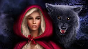Images & pictures of hood headgear hooded wallpaper download 418 photos. Photos Girls Wolf Blonde Girl Little Red Riding Hood Fantasy