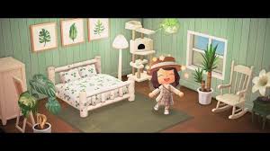 My New Green Bedroom Animalcrossingdesign Animal Crossing Animal Crossing Game Bedroom Green