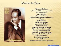 Mother To Son Langston Hughes Son Poems Langston Hughes Poems Langston Hughes