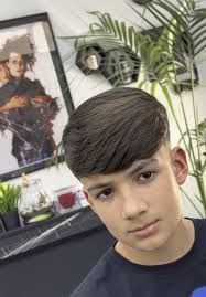 Side Fringe and Mid Burst Fade Haircut at Simoi95 Barber Shop