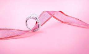 Pink Background Romantic Engagement Ring Engagement Rings Romantic Engagement Wedding Rings Photos