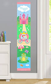 princess personalized wall decal growth chart by olive kids