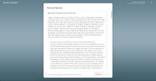 Apple Itunesconnect Terms Of Service Prompt Terms Of Service App Prompts