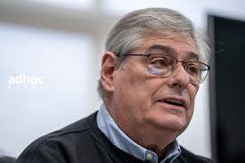 Wilder Tyler durante la conferencia de prensa en Fiscalia General de la  Nacion en Montevideo. Foto: Mauricio Zina