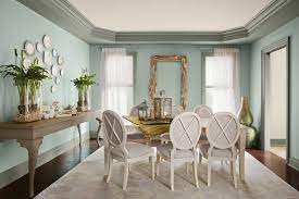 La crédence de cuisine bleue et le poster mural apportent les touches de couleur nécessaires. Deco Salle A Manger Couleurs Qui Lui Conviennent Le Mieux
