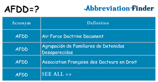 Chile afdd abbreviation meaning defined here. What Does Afdd Mean Afdd Definitions Abbreviation Finder