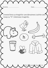 Clasa Pregatitoare Fisa De Lucru Sunetul Si Litera H Lessons Activities Baby Printables Education