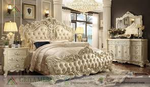 Kamar tidur anak perempuan yang feminin rumahmicom via set tempat tidur hitam sukmo mebel jati jepara via sukmomebel.com. Set Tempat Tidur Ukir Baroq Putih Griya Mebel