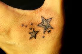 You should always remember that tattoo is made for the whole rest of your life and its meaning will be always fallowing you. Stars On Hand Tattoo Tattoos By Stephanie Wright