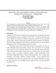 1 Page Deconstruction Value Added Statement With