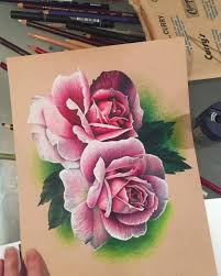 Lynseyhayton Roses Drawing Realistic Flower Drawing Flower Drawing