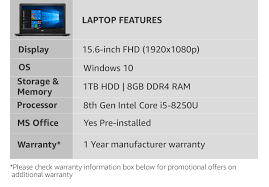 W celu przeczytania opinii, pytań i odpowiedzi, promocji i innych informacji dotyczących dell inspiron 3576 15,6 intel®. Buy Dell Inspiron 3576 Intel Core I5 8th Gen 15 6 Inch Fhd Laptop 8gb 1tb Hdd Windows 10 Home Ms Office Black 2 5 Kg Online At Low Prices In India Amazon In