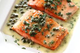 Pan Seared Salmon Piccata Dash Of Savory Cook With Passion Recipe Salmon Piccata Pan Seared Salmon Seared Salmon Recipes