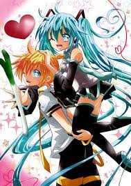 Imagen De Hatsune Miku Kagamine Len And Miku Hatsune Vocaloid Hatsune Miku Anime