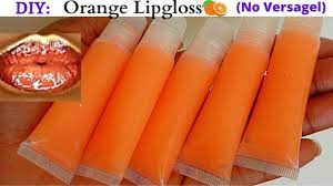 Diy Lipgloss How To Make Lipgloss Without Versagel Lip Gloss With Aloe Vera Orange Lipgloss - Youtube Orange Lip Gloss Lip Gloss Recipe Baby Oil Gel