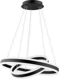 Eglo 203953a Tonarella Modern Black Led Pendant Lighting Egl 203953a