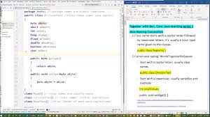 What is the camel case variable name for a variable that represents the top score? Task 1 Java Naming Convention Basics And Primitive Types Youtube
