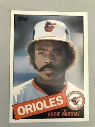 Eddie Murray 1985 Topps Super #18 Jumbo 5" x 7" Baseball Card Baltimore  Orioles
