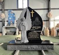 Wholesale European Style China Black Granite Headstones Tombstones and  Monuments Headstones for Grave