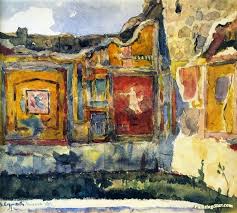 On the other hand, a healthy wall will support a fresco for thousands of years. Pompeii Frescoed Walls Of A House Artwork By Vasili Ivanovich Surikov Oil Painting Art Prints On Canvas For Sale Paintingstar Com Art Online Store